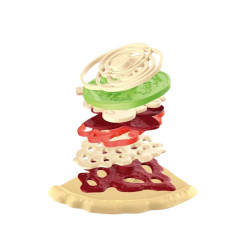 WOOPIE Pizza Slicer Set XL Restaurant 30 pcs.