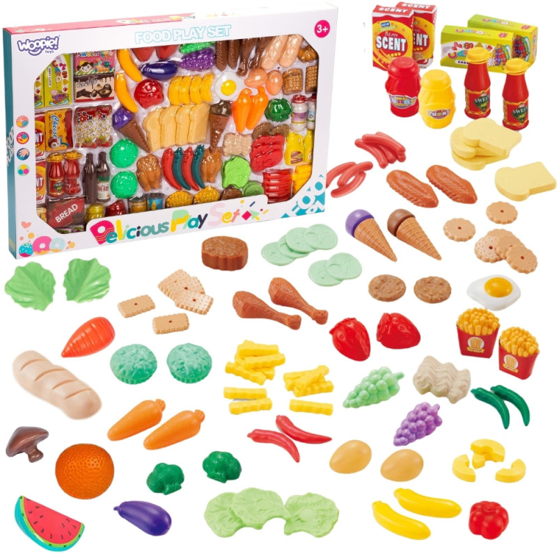 WOOPIE Set for the Kitchen Shop Vegetables Fruits 120 pcs.