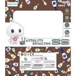 WOOPIE Colorful Bowling for Kids Numbers