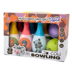 WOOPIE Bowling for Children Animals and Numbers 8 pcs.