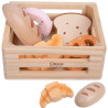 CLASSIC WORLD Set of Wooden Baking Trays in a Basket, 6 pcs.