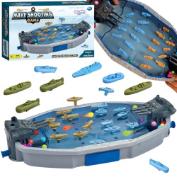 WOOPIE Arcade Game "Naval Battle" 3D Ships Ball Launcher