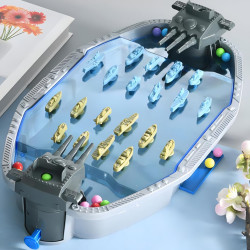 WOOPIE Arcade Game "Naval Battle" 3D Ships Ball Launcher