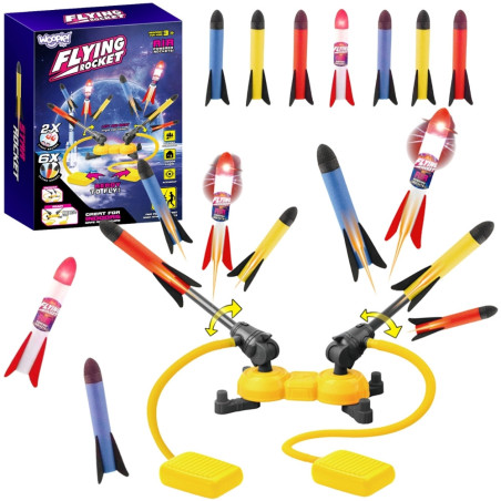WOOPIE Double Foam Rocket Launcher 8pcs