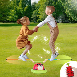 WOOPIE 3-in-1 Arcade Game Rocket Launcher Jump Rope Throw at the Target Ladybug