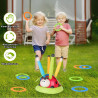 WOOPIE 3-in-1 Arcade Game Rocket Launcher Jump Rope Throw at the Target Ladybug