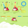 WOOPIE 3-in-1 Arcade Game Rocket Launcher Jump Rope Throw at the Target Ladybug