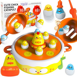 WOOPIE 4-in-1 Catapult Chick Fishing Arcade Game