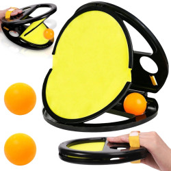 WOOPIE Catch Ball Arcade Game Throw Catch Paddle + 2 Balls