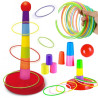 WOOPIE Skill Game Throwing Ringo Hoops at the Target