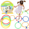 WOOPIE Hopscotch Jumping Rings Hoops Set 10 pcs