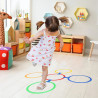 WOOPIE Hopscotch Jumping Rings Hoops Set 10 pcs