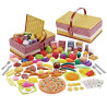 WOOPIE Picnic Basket Fruit Vegetables Fast Food Set XXL 103 pcs.