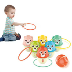 WOOPIE Bowling For Kids Colorful Teddy Bears 3in1