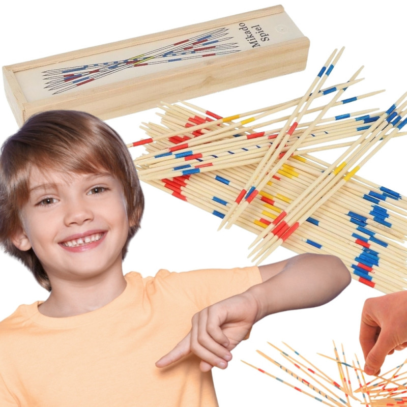 WOOPIE Wooden Mikado Picks in Box 41 pcs.