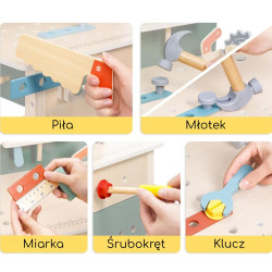 WOOPIE GREEN Wooden STEM Workshop Tool Kit