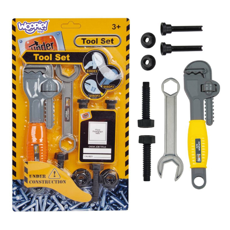 WOOPIE Little Handyman's Tool Set Hook Adjustable Wrench