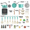 WOOPIE Little Chef's Set Induction Pots Frying Pan Kettle Green 30 pcs.
