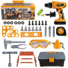 WOOPIE Little Handyman's Tool Set with Screwdriver in Case 39 pcs.