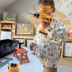 WOOPIE Little Handyman's Tool Set with Screwdriver in Case 39 pcs.