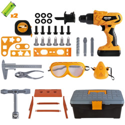 WOOPIE Little Handyman's Tool Set with Screwdriver in Case 39 pcs.