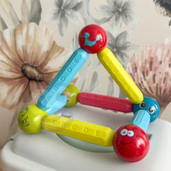 WOOPIE Magnetic Educational Building Blocks 128 pcs.