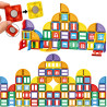 WOOPIE Magnetic Construction Blocks 3D Educational Set Castle 100pcs.