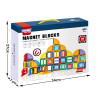 WOOPIE Magnetic Construction Blocks 3D Educational Set Castle 100pcs.