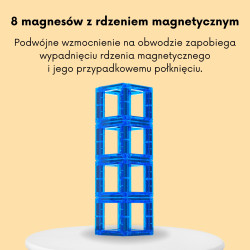 WOOPIE 3D Magnetic Blocks Learning Numbers 70 Pieces