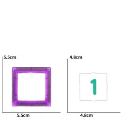WOOPIE 3D Magnetic Blocks Learning Numbers 70 Pieces