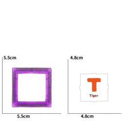 WOOPIE Magnetic Space Blocks Learning Letters 70 Pieces