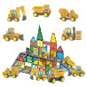 Woopie Magnetic Building Block Set with Construction Vehicles