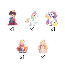 WOOPIE Magnetic Construction Blocks 3D Educational Set Fairytale Castle 55 pcs.