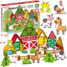 WOOPIE Magnetic Building Blocks 7.5 cm Farm 30 pcs.