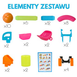 WOOPIE Magnetic Building Blocks Vehicles 52 pcs.