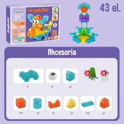 WOOPIE Transparent Magnetic Building Blocks 43 pcs.
