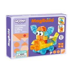 WOOPIE Transparent Magnetic Building Blocks 43 pcs.