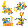 WOOPIE Magnetic Blocks Colorful 3D Vehicles STEAM Set 80pcs.