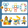 WOOPIE Magnetic Blocks Colorful 3D Vehicles STEAM Set 80pcs.