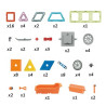 WOOPIE Magnetic Blocks Colorful 3D Vehicles STEAM Set 80pcs.