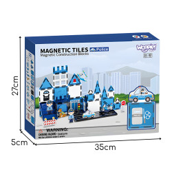 WOOPIE Magnetic Blocks 3D Police Station Set 42 pcs.