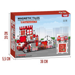 WOOPIE Magnetic Blocks 3D Fire Department Set 48 pcs.