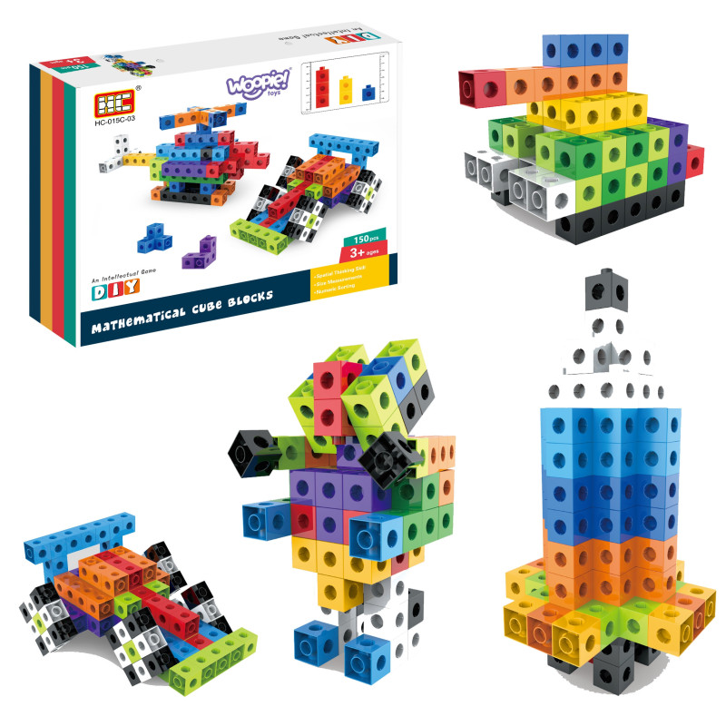WOOPIE 3D Construction Blocks Cubes 150 pcs.