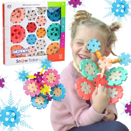 WOOPIE Construction Blocks Waffles Hedgehogs 52 pcs.