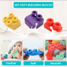 WOOPIE Large Educational Building Blocks for Children 86 pcs - Steamed at 120 degrees