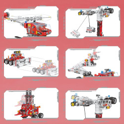 WOOPIE Creator City Fire Brigade Construction Set