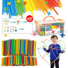 WOOPIE Building Blocks Colorful Straws 800 pcs.