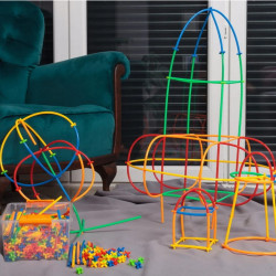 WOOPIE Building Blocks Colorful Straws 800 pcs.