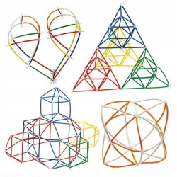 WOOPIE Building Blocks Colorful Straws 800 pcs.