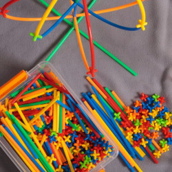 WOOPIE Building Blocks Colorful Straws 1000 pcs.